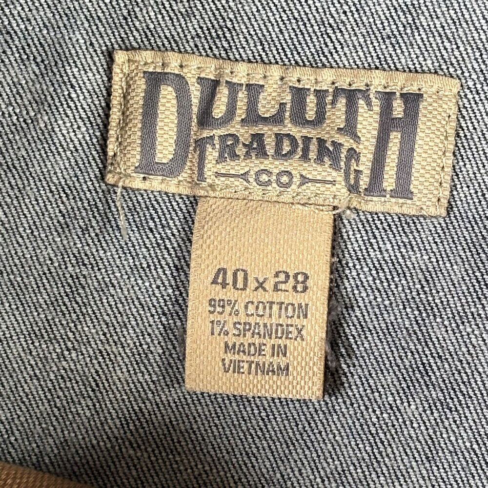 Duluth Trading Flex Ballroom Jeans Mens 38x27 Straight Fit Stretch Denim Pants - Picture 8 of 10